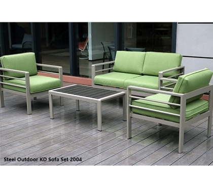 Steel Outdoor KD Sofa Set 2004
