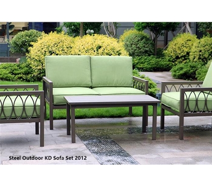 Steel Outdoor KD Sofa Set 2012