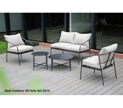 Steel Outdoor KD Sofa Set 2014