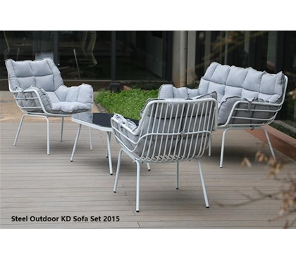 Steel Outdoor KD Sofa Set 2015